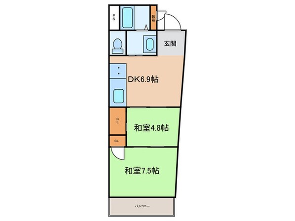 サンハイツの物件間取画像